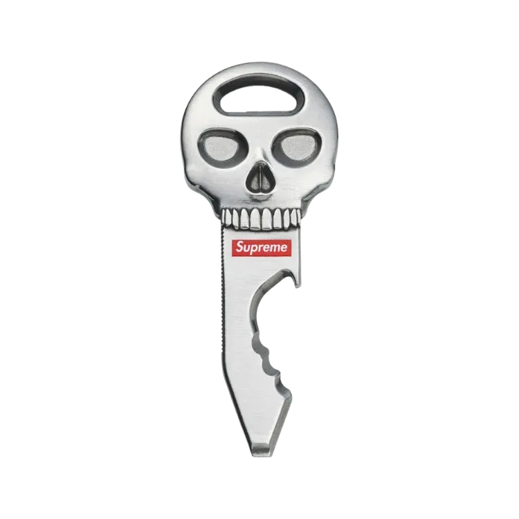 Nite Ize x Supreme Chave Skull Tool Silver FW26-W1 - Droper