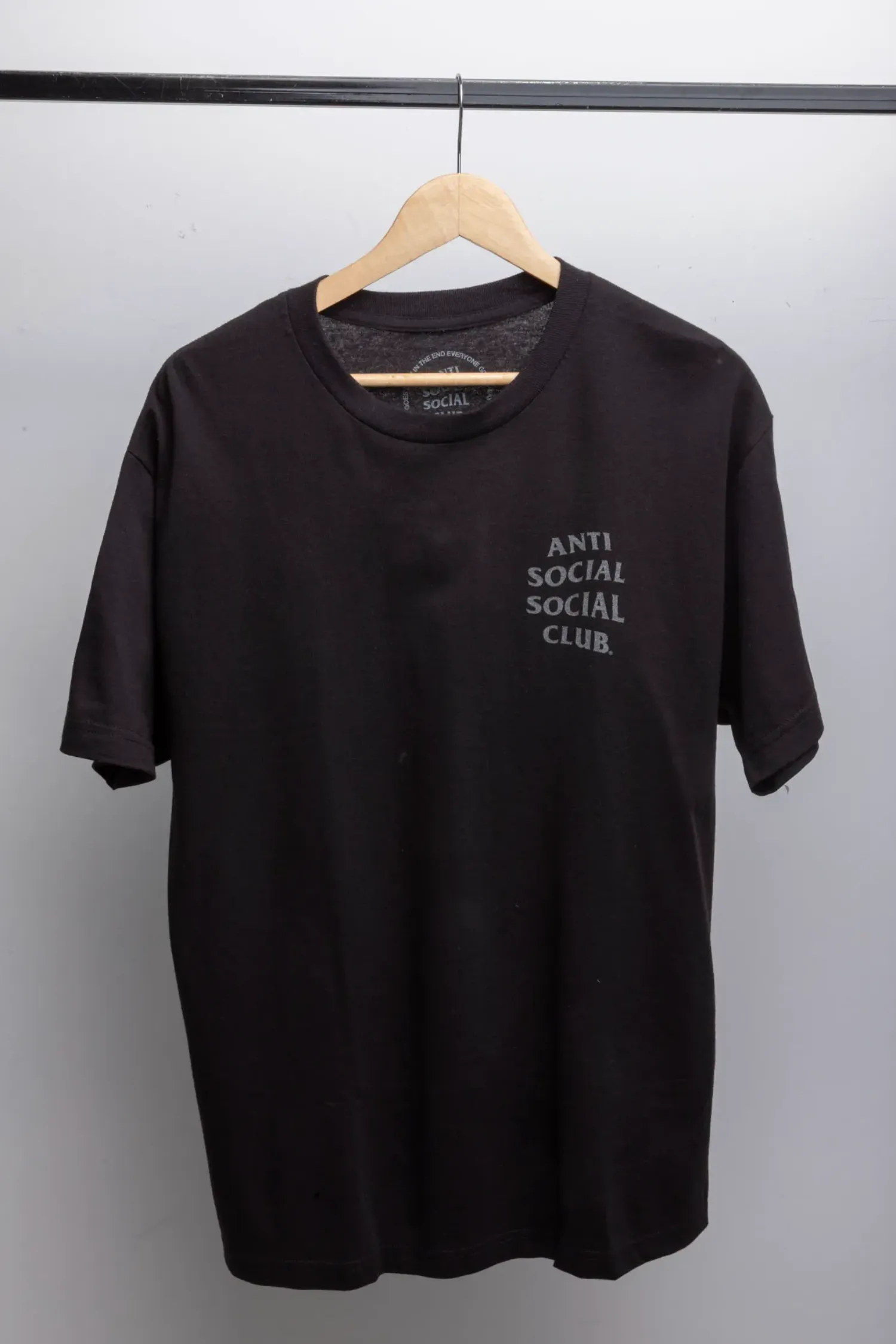 Camiseta Anti Social Social Club Ghost Of You And Me 3M Reflective Black