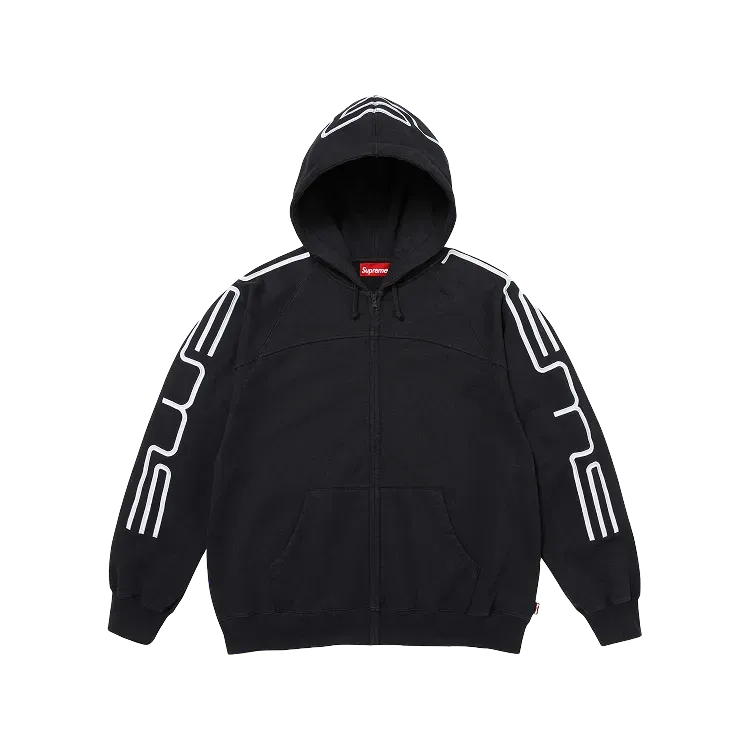 Moletom Supreme Connect Zip Up Hooded Black FW26-W1 - Droper