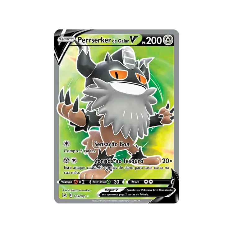 Perrserker de Galar (183/196) Origem Perdida Pokémon TCG