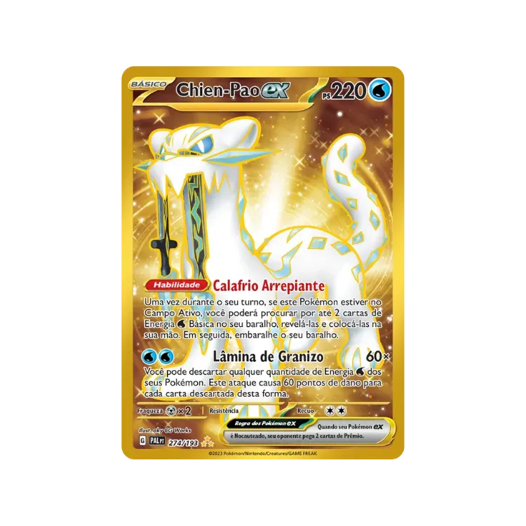 Chien-Pao ex (274/193) Evoluções em Paldea Pokémon TCG