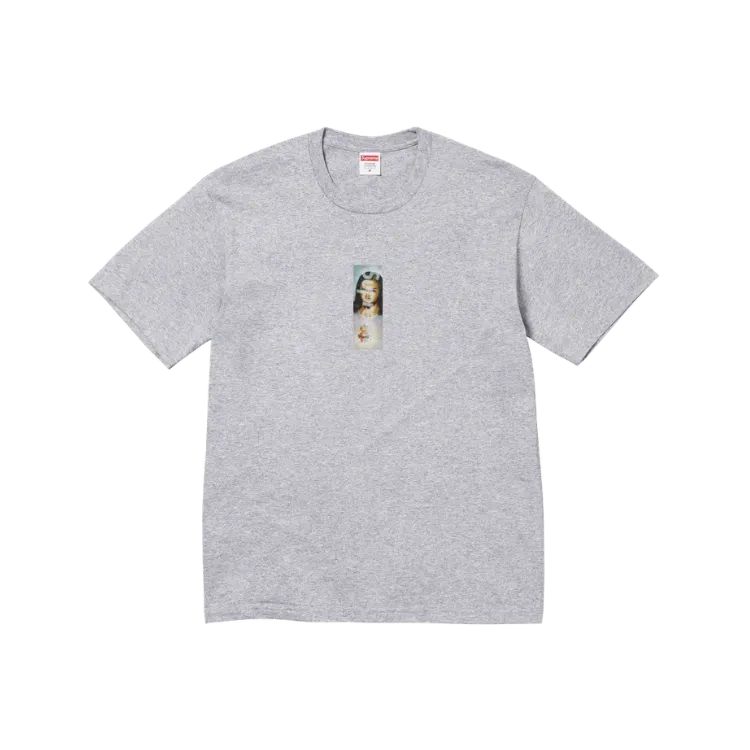 Camiseta Supreme Prayer Card Box Logo Heather Grey FW26-W1 - Droper