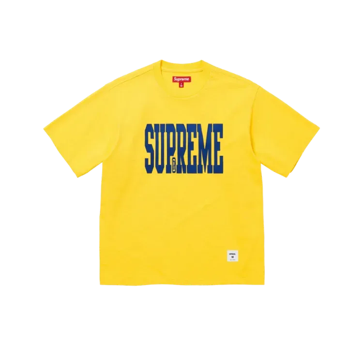 Camiseta Supreme Stretch Appliqué S/S Top Yellow FW26-W1 - Droper