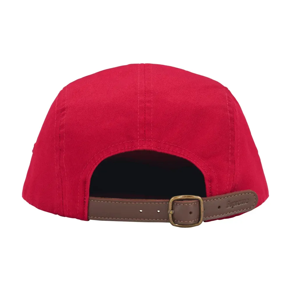 Boné Supreme Washed Chino Twill Camp Red FW26-W1 - Droper