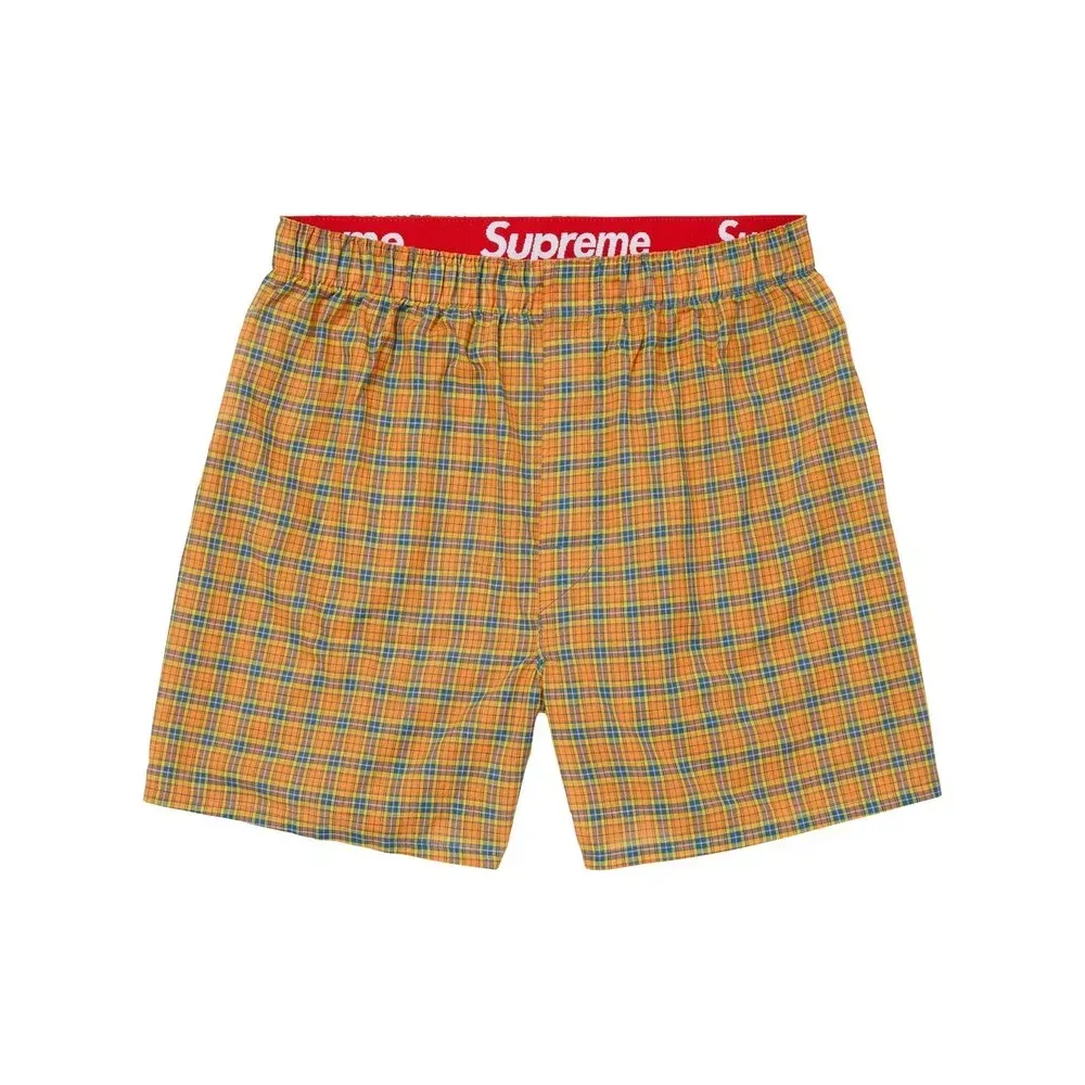 Supreme Plaid Boxers 4pac トランクス　S Hanes x Supreme Cueca Plaid Boxers Multicolor (4 Pack) FW26-W1