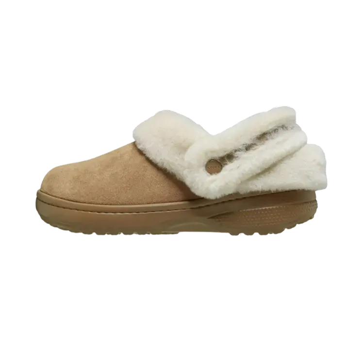 Crocs Classic Unfurgettable Vegan Suede Clog Sepia