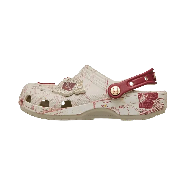 Harry Potter x Crocs The Marauder's Map Classic Clog Beige