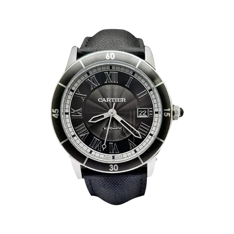 Relógio Cartier Ronde Croisiere Automatic Black 42mm