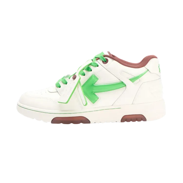 Off-White Out Of Office OOO Low Tops Bubble Arrow White Light Green