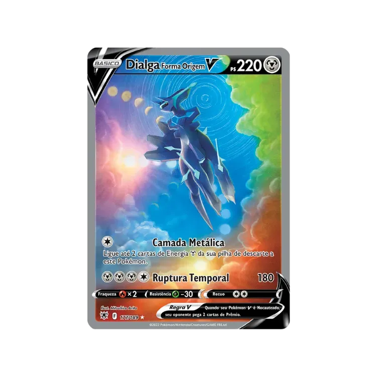 Dialga Forma Origem V (177/189) Estrelas Radiantes Pokémon TCG