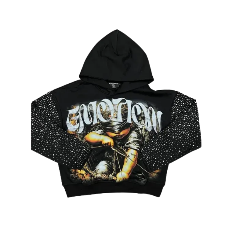 Moletom Mixed Emotions Archer Rhinestone Black