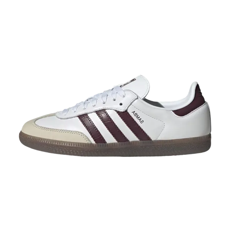 adidas Samba OG Cloud White Maroon Gum