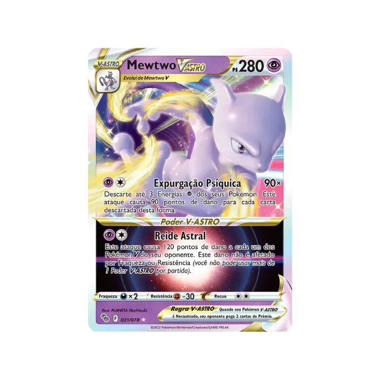 Mewtwo V-ASTRO (31/78) Pokémon GO Pokémon TCG