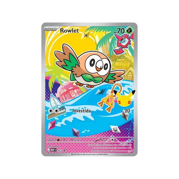 Rowlet (43) Mega Promos Pokémon TCG