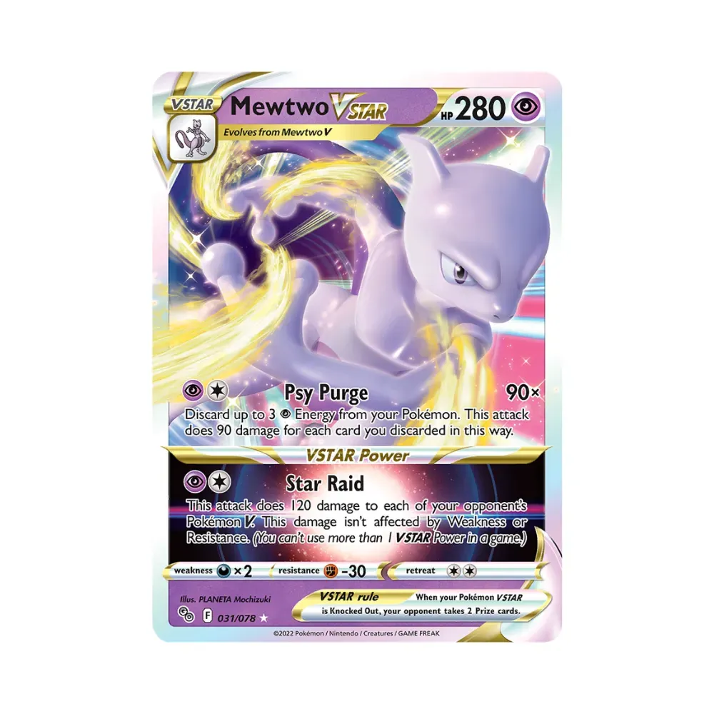 Mewtwo V-ASTRO (31/78) Pokémon GO Pokémon TCG foto 1