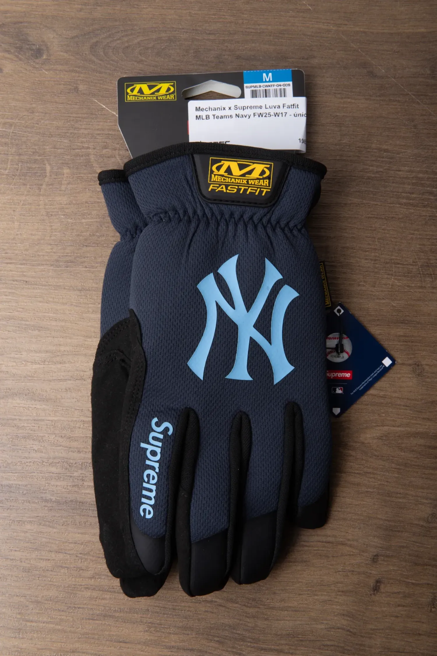 Mechanix x Supreme Luva Fatfit MLB Teams Navy FW25-W17 — único, Novo