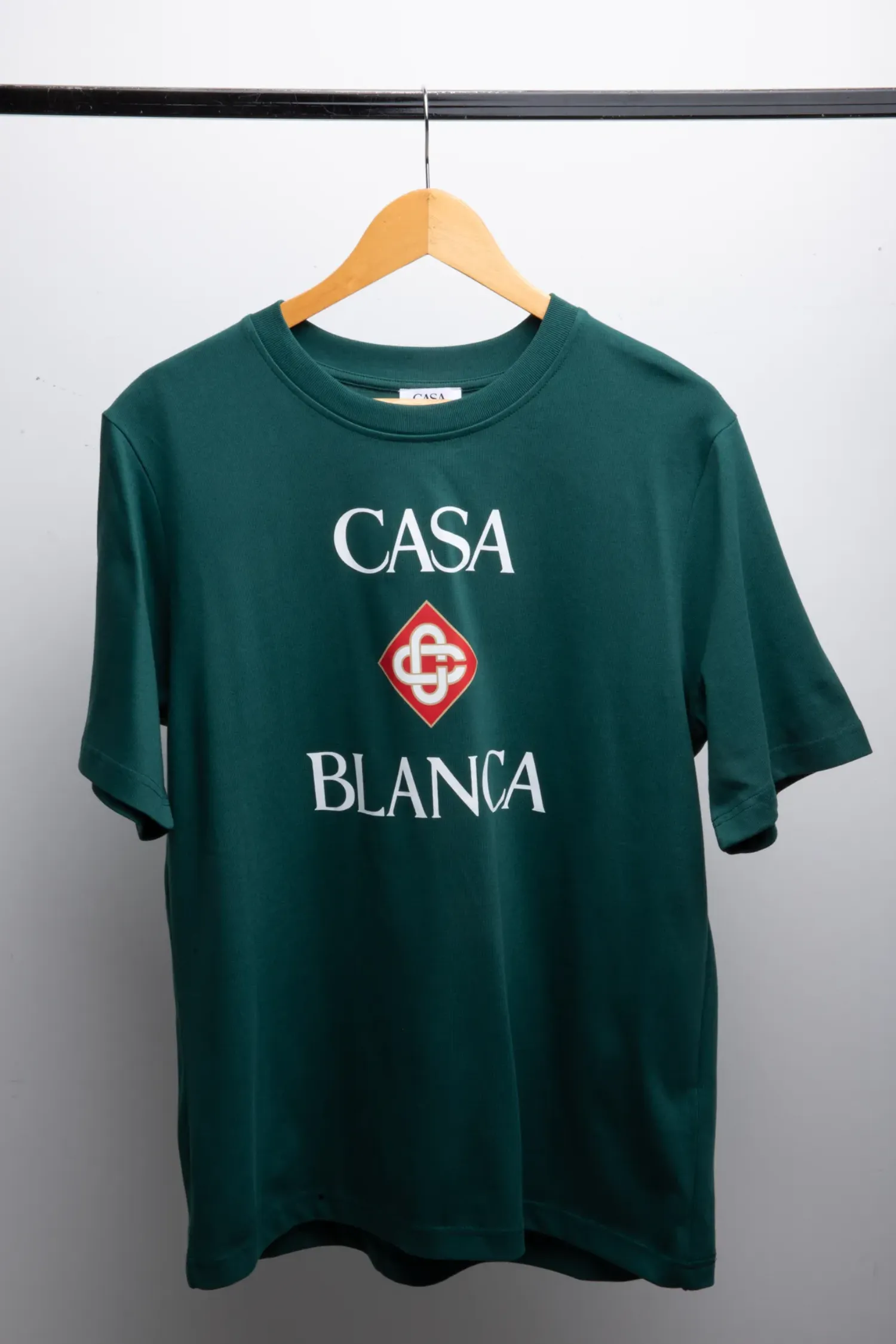Camiseta Casablanca Stacked Logo Green