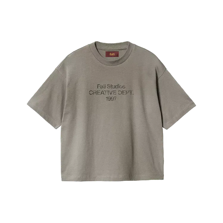 Camiseta Fati Studios Creative Dept Boxy Taupe