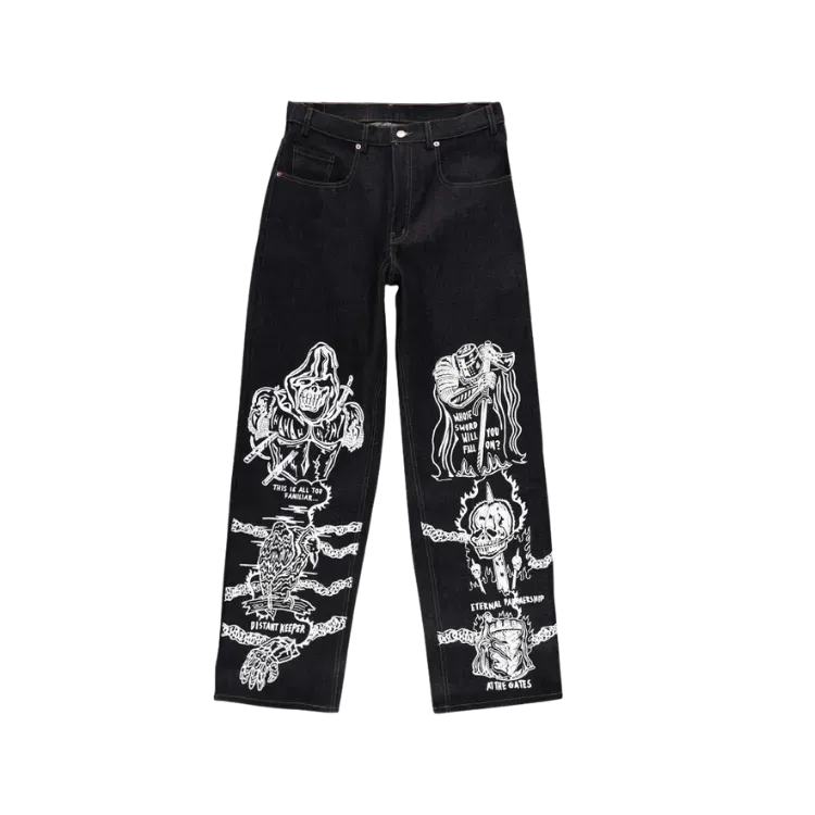 Calça Warren Lotas Sabata Denim Raw Indigo