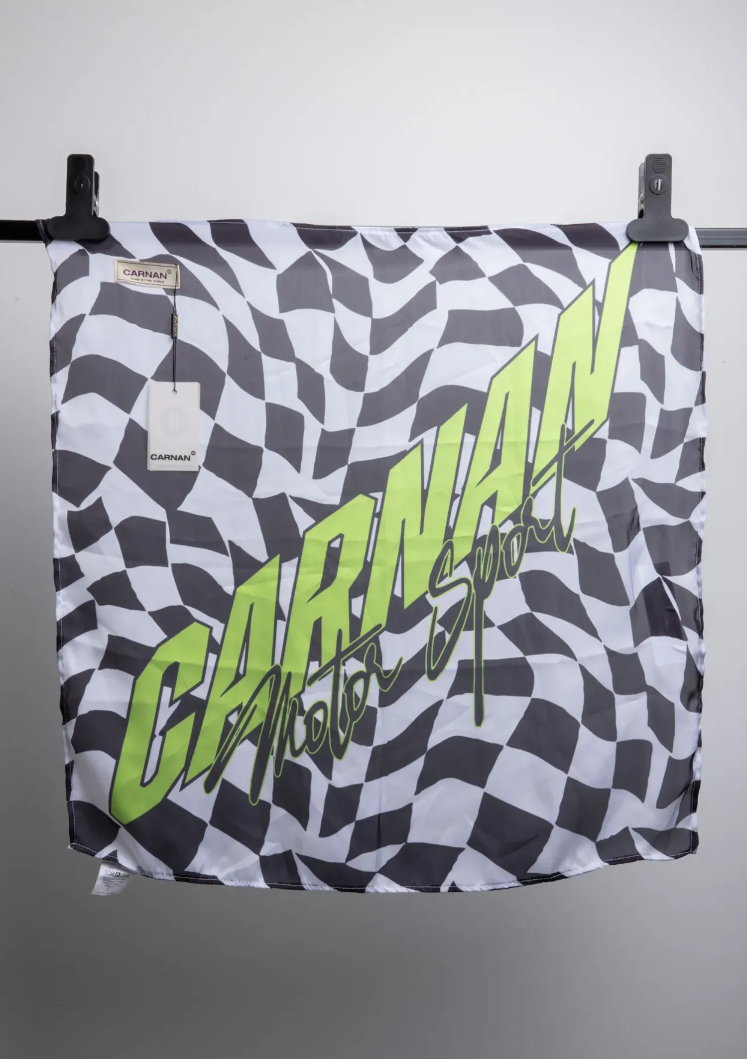 Lenço Carnan motor Sport Preto/Branco