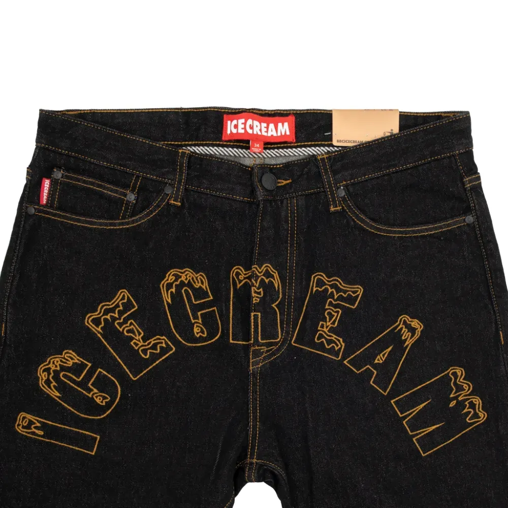 Calça Billionaire Boys Club Icecream Cash Jeans Raw Black - Droper