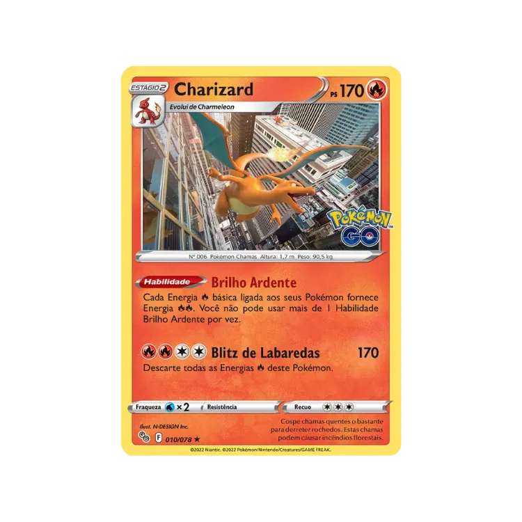 Charizard (10/78) Pokémon GO Pokémon TCG