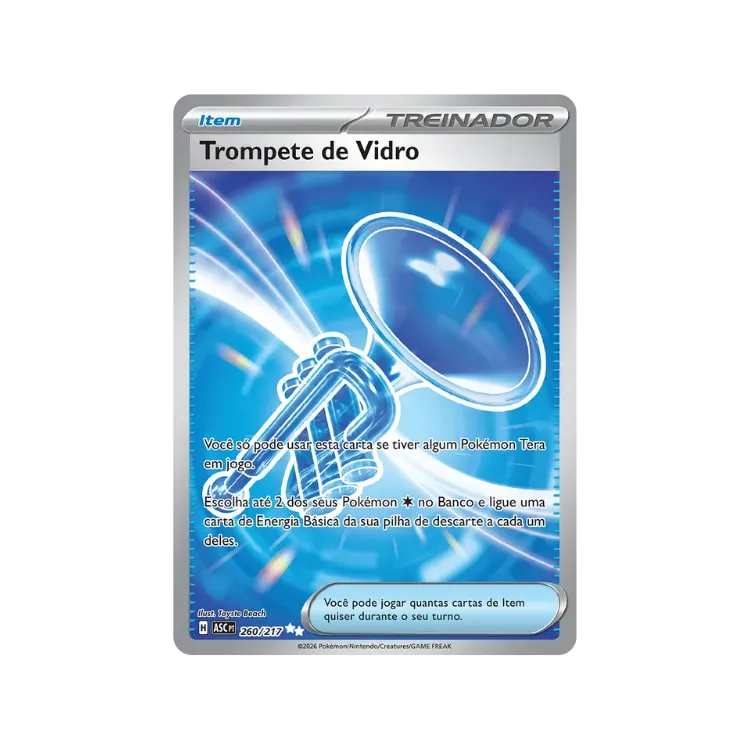 Trompete de Vidro (260/217) Heróis Excelsos Pokémon TCG - Droper