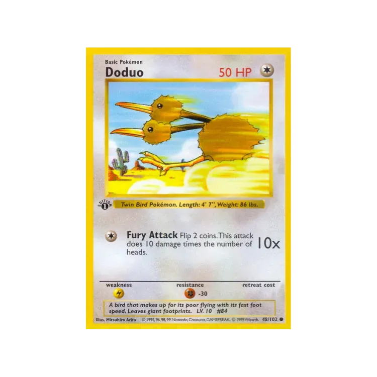 Doduo (48/102) Base Set Pokémon TCG