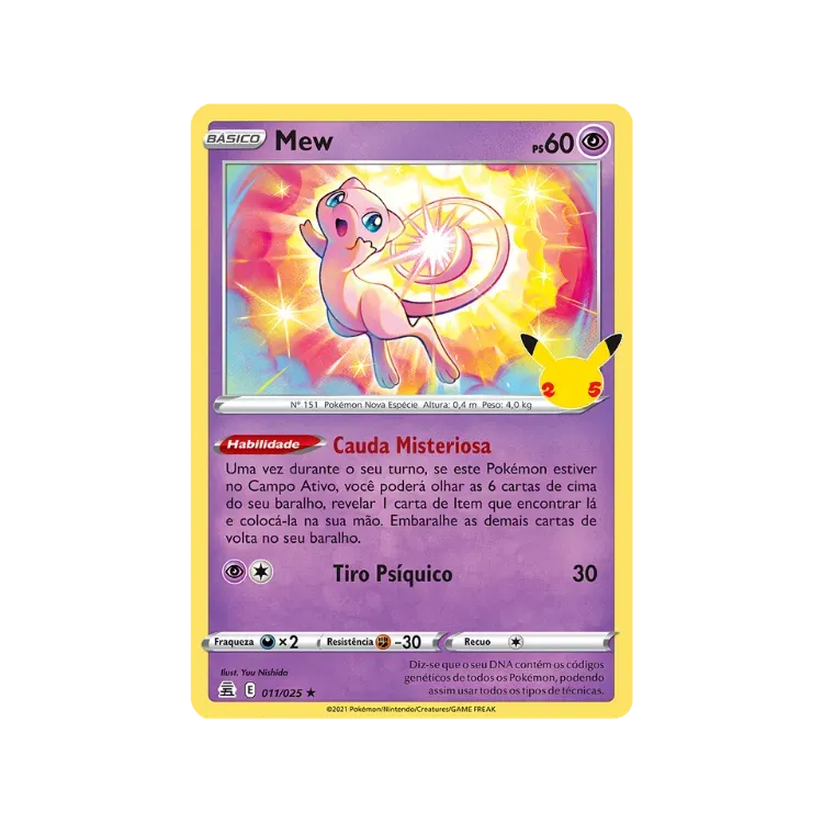 Mew (11/25) Celebrações Pokémon TCG