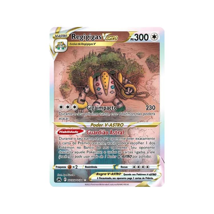 Regigigas V-ASTRO (GG50/GG70) Realeza Absoluta Pokémon TCG