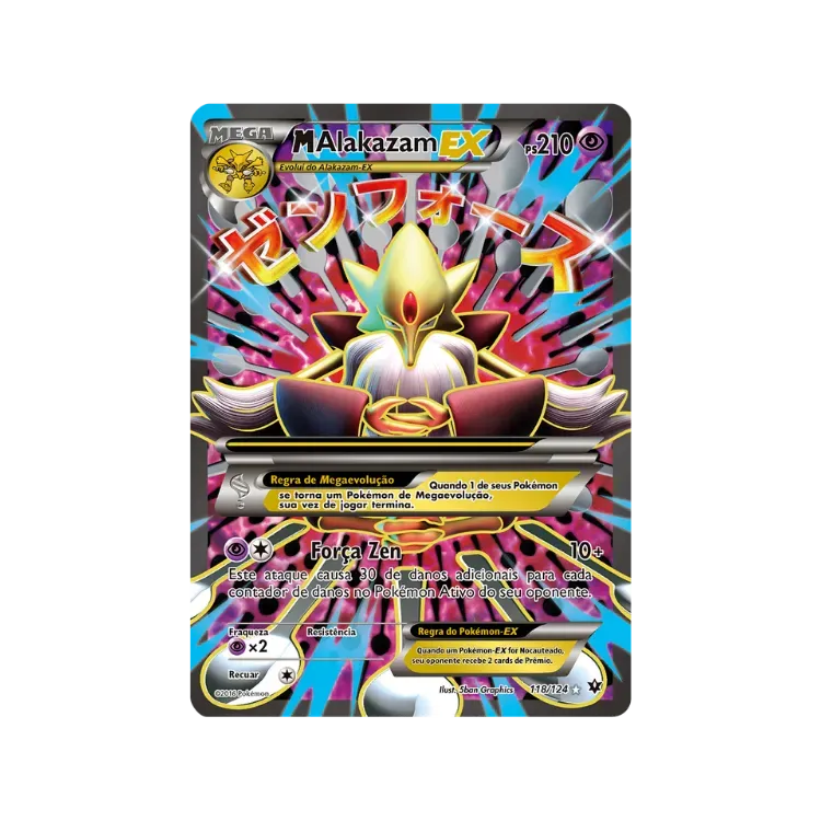 M-Alakazam-EX (118/124) Fusão de Destinos Pokémon TCG