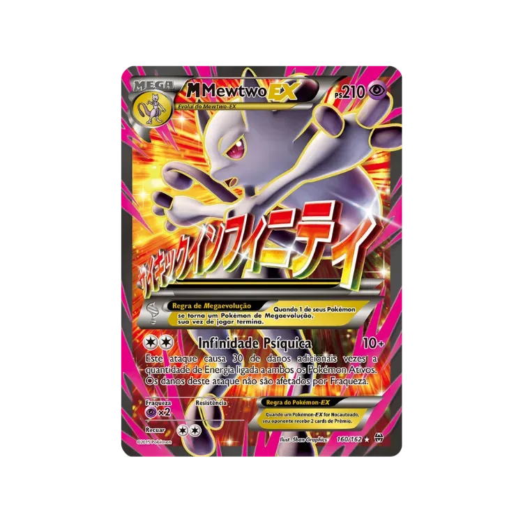 M-Mewtwo-EX (160/162) Turbo Revolução Pokémon TCG
