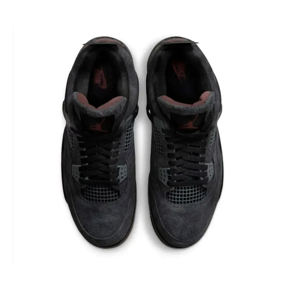 Air Jordan 4 London Black Red Bark Dark Smoke Grey foto 2