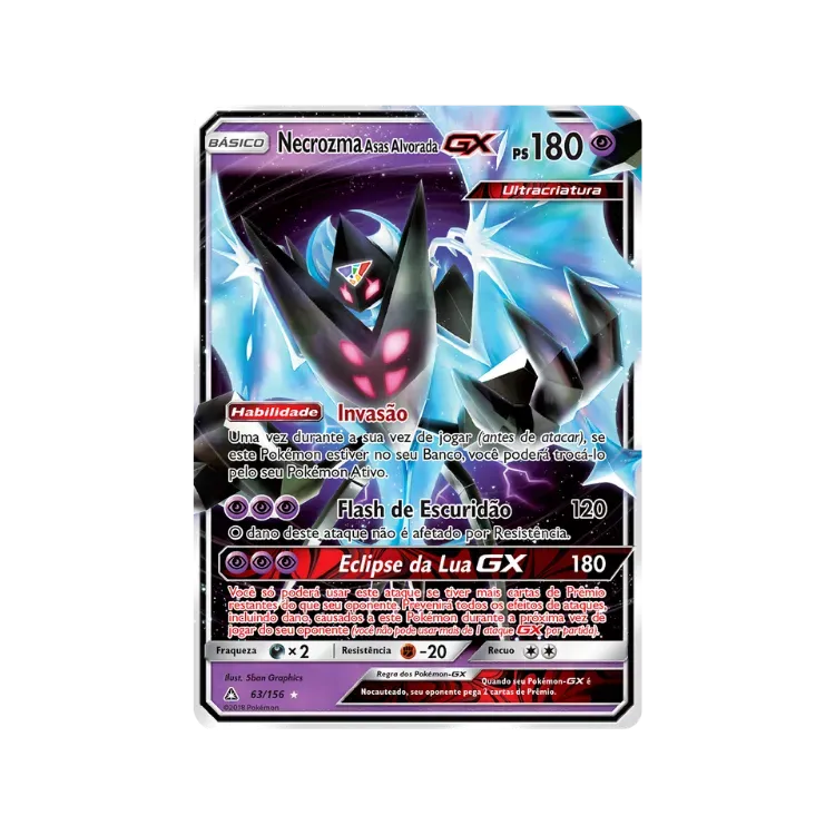 Necrozma Asas Alvorada-GX (63/156) Ultra Prisma Pokémon TCG - Droper