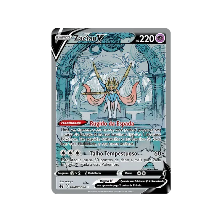 Zacian V (GG48/GG70) Realeza Absoluta Pokémon TCG