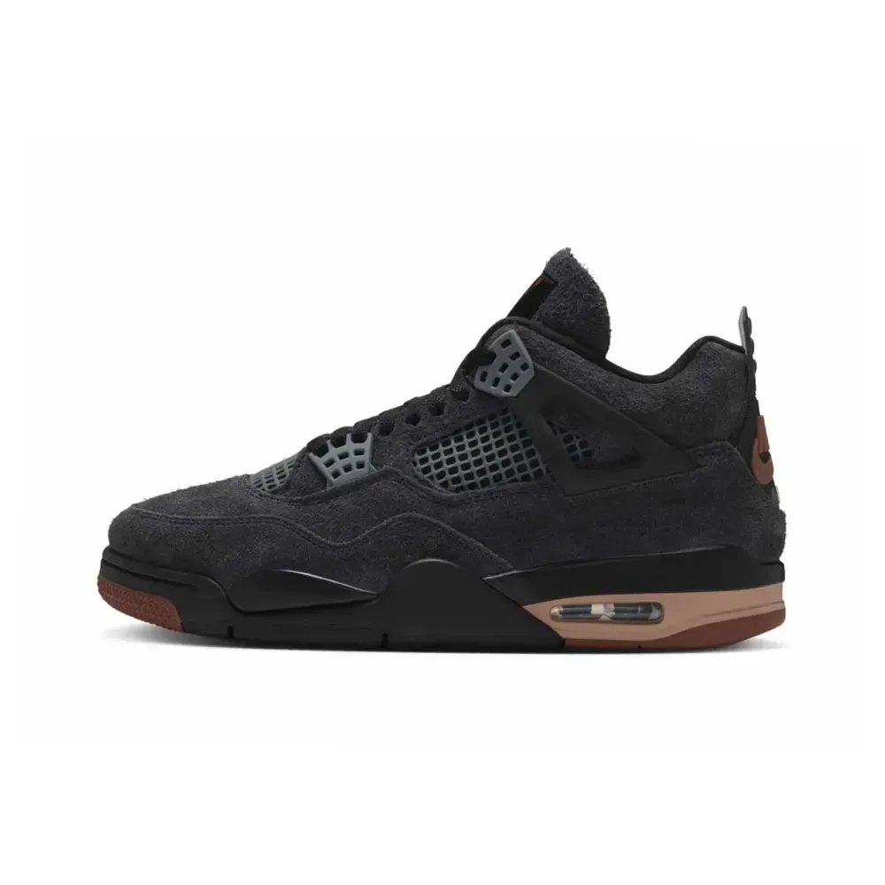Air Jordan 4 London Black Red Bark Dark Smoke Grey foto 1