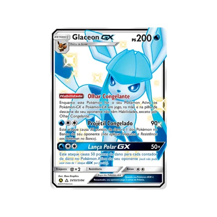 Glaceon-GX (SV55/SV94) Destinos Ocultos Pokémon TCG