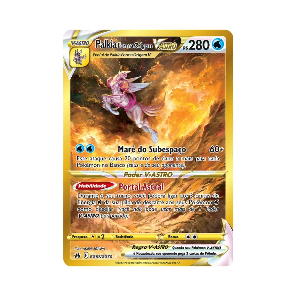 Palkia Forma Origem V-ASTRO (GG67/GG70) Realeza Absoluta Pokémon