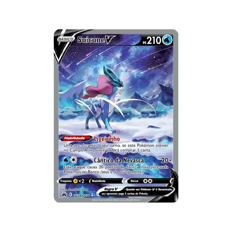 Suicune V (GG38/GG70) Realeza Absoluta Pokémon TCG