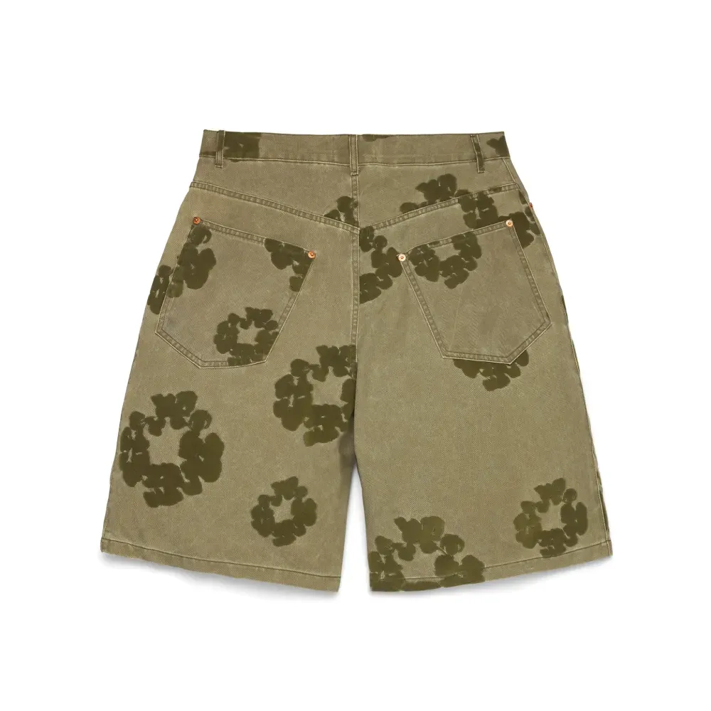 Bermuda Denim Tears Cotton Wreath Flocked Khaki foto 1