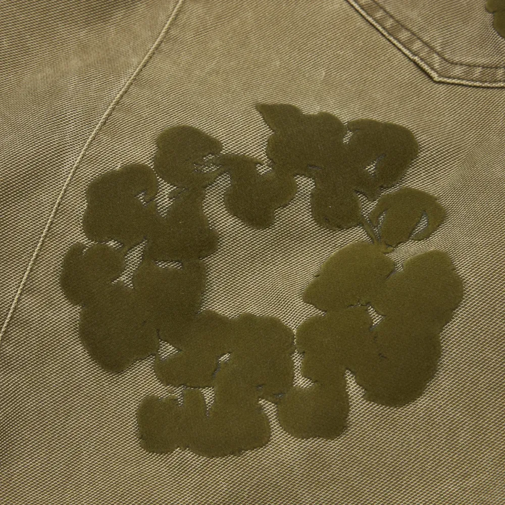 Bermuda Denim Tears Cotton Wreath Flocked Khaki foto 2
