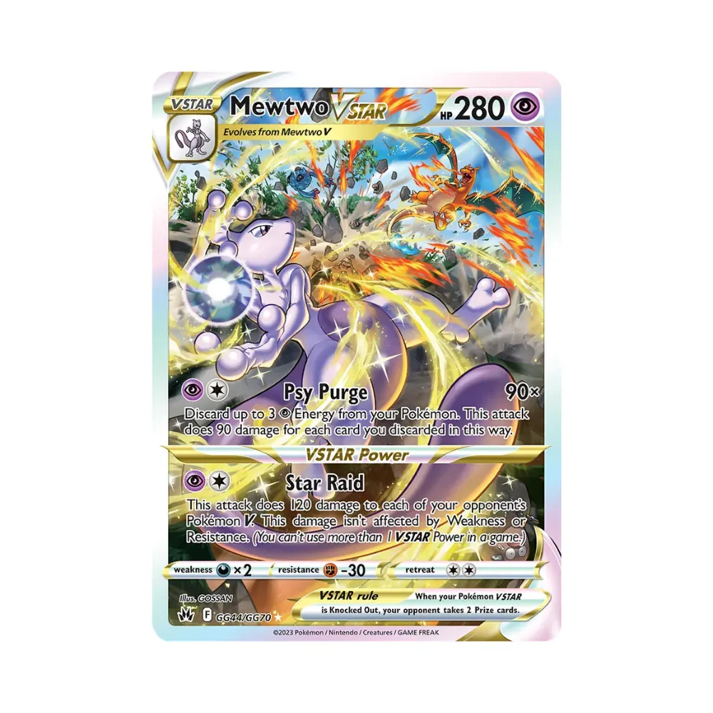 Mewtwo V-ASTRO (GG44/GG70) Realeza Absoluta Pokémon TCG foto 1