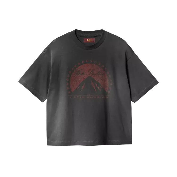 Camiseta Fati Studios Mount Boxy Black