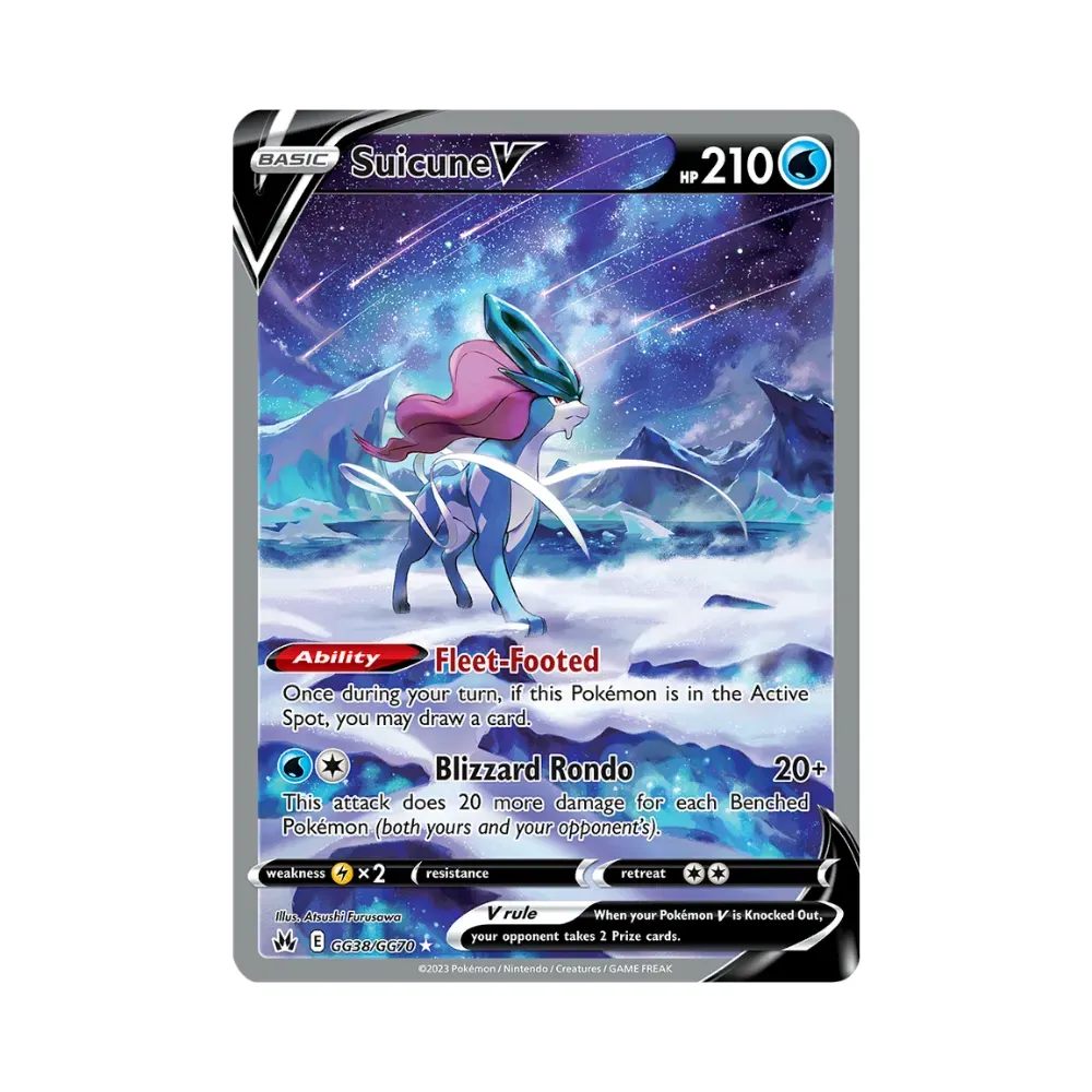 Suicune V (GG38/GG70) Realeza Absoluta Pokémon TCG foto 1