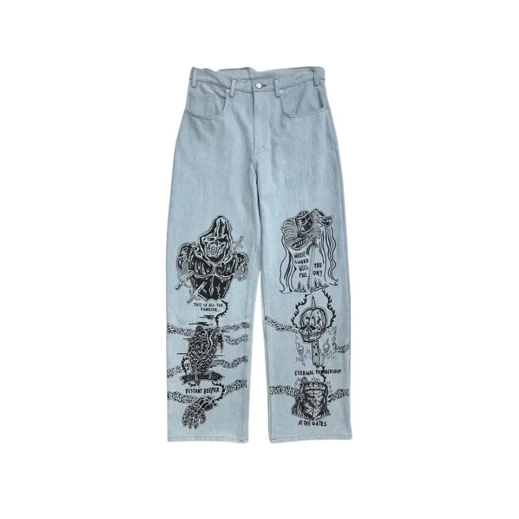 Calça Warren Lotas Sabata Denim Light Blue
