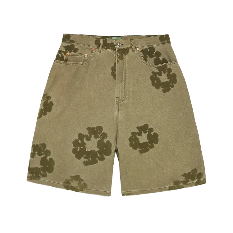 Bermuda Denim Tears Cotton Wreath Flocked Khaki