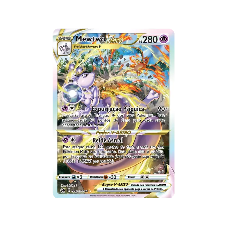 Mewtwo V-ASTRO (GG44/GG70) Realeza Absoluta Pokémon TCG