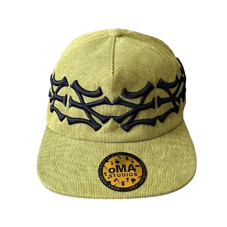 Touca oMA Studios Jumbo Logo Skull Olive Green - Droper