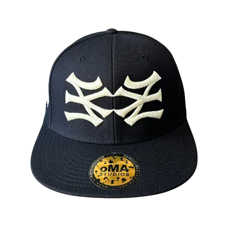 Boné oMA Studios NY NY Hat Black Cream - Droper