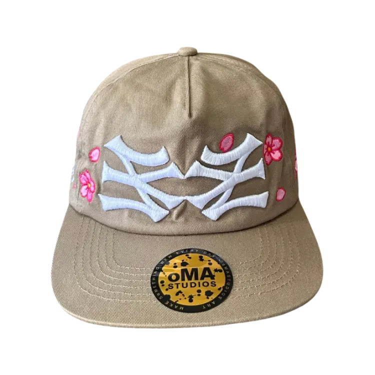 Boné oMA Studios NY NY Cherry Blossom Beige